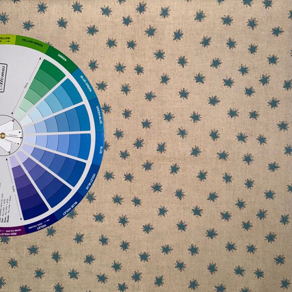 VTG Patchwork Blue Stars by Lori Gardner for Moda Fabrics - 1/2 Yard - Patriotic - Picture 6 of 7